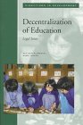 Decentralization of Education Legal Issues (Directions in Development)