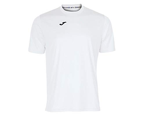 Joma Combi - Camiseta de Manga Corta, Hombre, Blanco, L