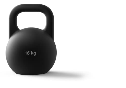 STRYVE Kettlebell | 16 kg Training Weights, Unisex-Adult, All Black