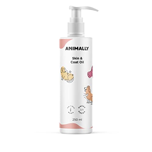 Animally Skin Coat Oil 250 ml. Apetente a Base de Aceite de sardina 100% Puro en Spray, cuida la Salud de la Piel de Perros y Gatos.