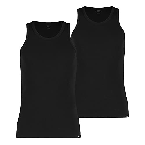 PUMA Basic, Camisa Hombre, Negro (Black), XL Paquete De 2