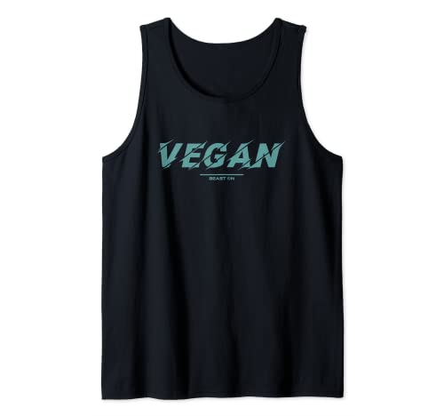 Vegano Azul Culturista Vegetariano Gimnasio Fitness Nutrición Camiseta sin Mangas