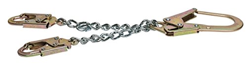 MSA Safety 10107326 barras cadena montaje retención cordón con mosquetón y mosquetón de acero (2) 36 C de acero barras de 36 cl