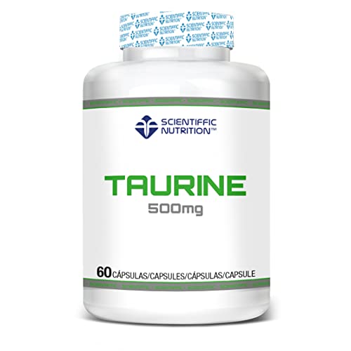 Scientiffic Nutrition - Taurina de 500mg, es un Potente Antioxidante, Mejora el Rendimiento Deportivo, Proteje el Tejido Muscular, Favorece la Relajación del Sistema Nervioso - 60 Cápsulas