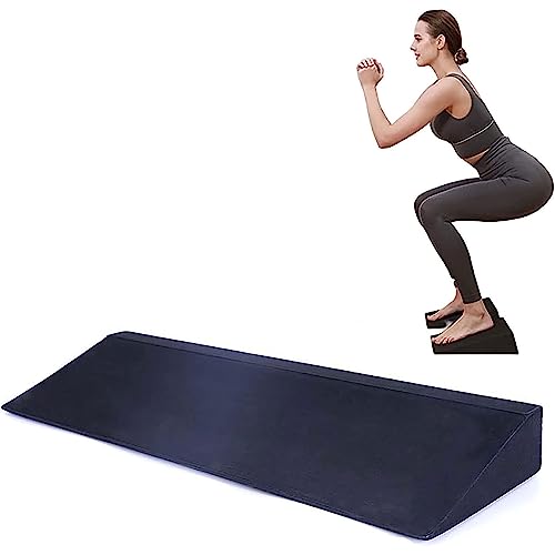 Bloques de cuña de yoga EVA,bloque de cuña de sentadillas largas,tabla inclinada de sentadillas for levantamiento de pesas, levantamiento de pesas,entrenamiento con pesas,sentadillas con barra (50 cm)