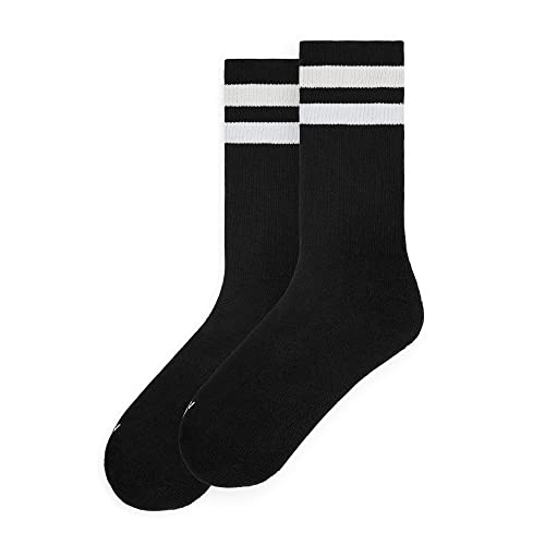 American Socks Back in Black I - Mid High - Calcetines de deporte para hombre y mujer, Calcetines de Crossfit, Calcetines de Padel, Calcetines de Running, Calcetines de Ciclismo, Bici y Skate.