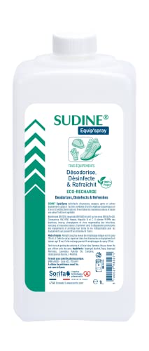 Sudine-Eco-Recambio para spray sanitador de zapatos, botella de 1 litro