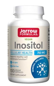 Jarrow Formulas Cápsulas de inositol – 750 mg, 100 vcap, estado de ánimo y equilibrio hormonal