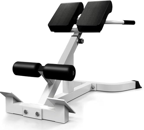 Banco de gimnasio, silla romana, banco de hiperextensión ajustable, banco de ejercicio de espalda, equipo de entrenamiento de abdominales para cargas de entrenamiento de fuerza de cuerpo completo,