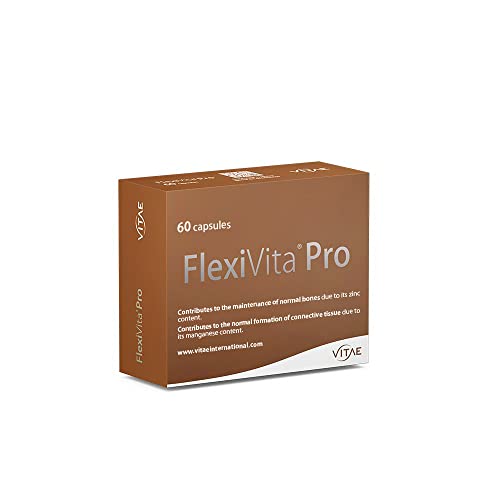 Vitae FlexiVita Pro 60 cápsulas | Glucosamina, Condroitina, Cúrcuma | Cuidado articulaciones, cartílagos y tendones | Músculos y articulaciones | Deporte