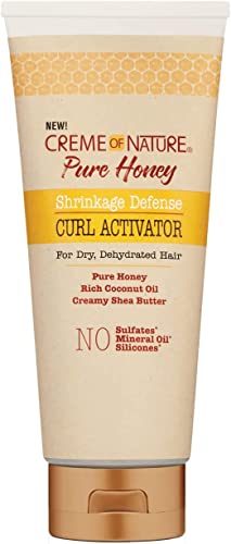 Creme Of Nature Pure Honey Activador de Rizos, Crea Rizos Suaves, Definidos y Prolongados, con Miel Pura, Aceite de Coco Natural Certificado y Manteca de Karité - 310 ml