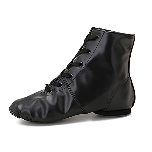 Zapatos de Ballet Zapatillas Danza PU Cuero Comodos Adultos Zapatillas Baile Moderno Salon Jazz Gimnasia para Mujer