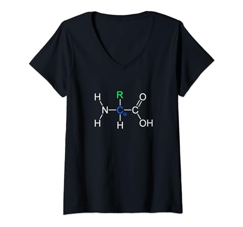 Molécula de proteínas: la ciencia se une a la fuerza y la inteligencia del fitness Camiseta Cuello V