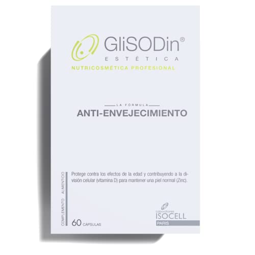 GliSODin Anti-Envejecimiento – Suplemento con GliSODin e Ingredientes Hidratantes - Clínicamente Probado - Ayuda a Conseguir una Piel más Radiante y a Mejorar el Aspecto de las Arrugas - 60 Cápsulas