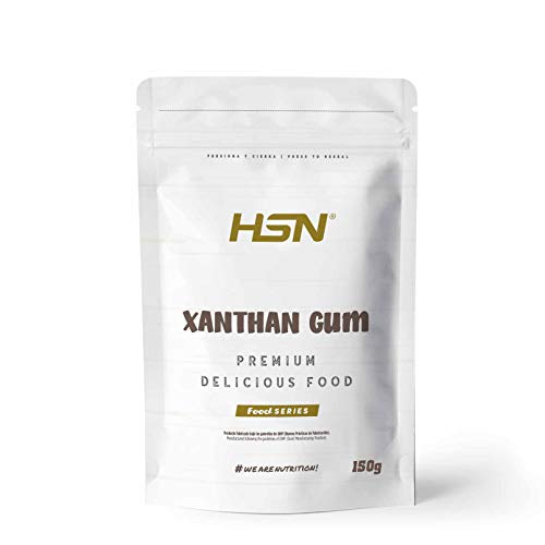 Goma Xantana de HSN | 150 g | Espesante Alimenticio en Polvo | Ideal para Recetas Fitness | Fibra Soluble para dar Espesidad | No-GMO, Vegano, Sin Gluten ni Lactosa…