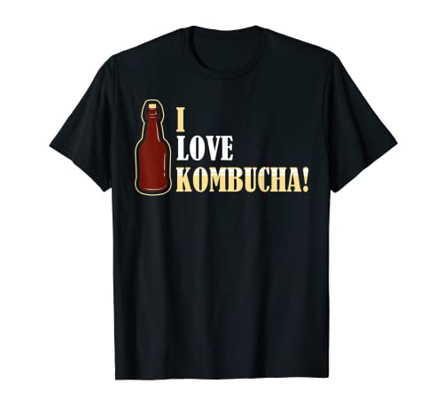 Camiseta con probióticos fermentados I Love Kombucha Camiseta