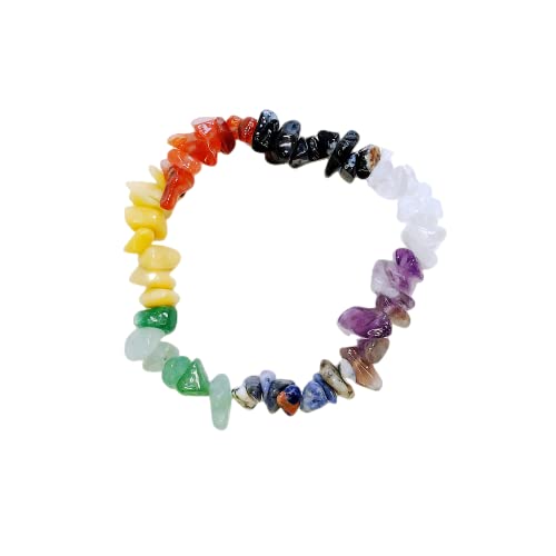 ZEN&TAO Pulseras de cristal de piedras preciosas naturales de chakras, paquete de múltiples artículos para yoga, meditación, oración, protección curativa y regalo, Bead Chain, Cristal Piedra Gema