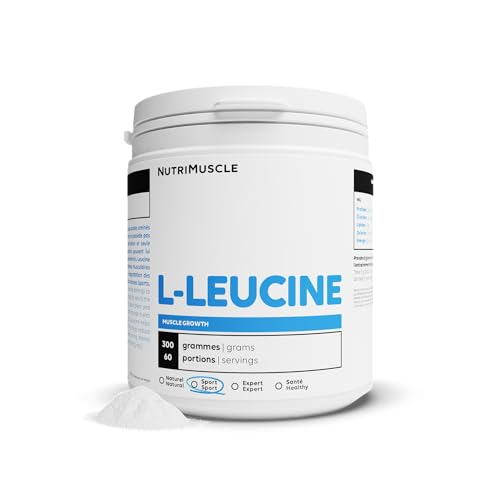 Nutrimuscle - Leucina (L-Leucina) - 300 g - Polvo - Efecto anabólico fuerte - Aumento de masa - Construcción y recuperación muscular