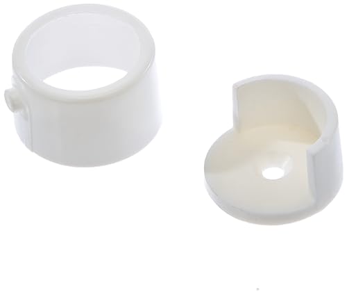 GARDINIA Soporte de pared para barras de cortina con Ø 28 mm, Incluye material de montaje, Montaje en pared, Serie Bifo, Blanco