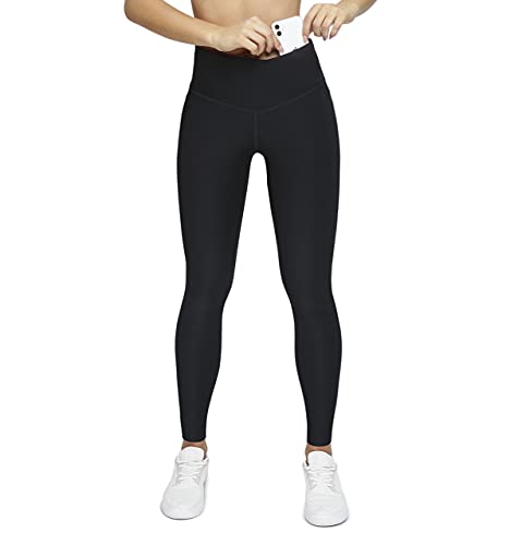 Formbelt® - Pantalón Largo de Running con Bolsillo integrada para Teléfonos Móviles, Leggings Deportivo para Mujeres Riñonera Llaves Gimnasio Mujer Jogging Correr Escalada o Yoga |Negro XS