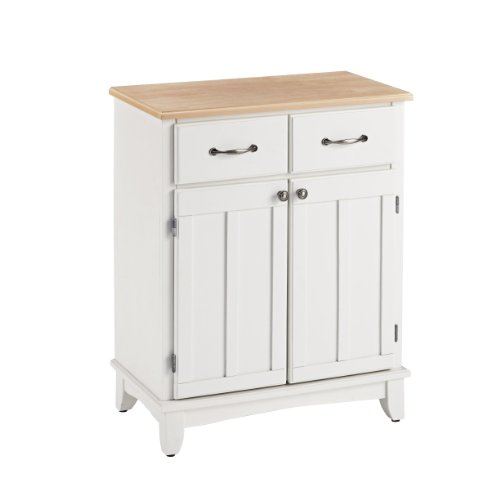 Buffet of Buffets White with Wood Top by Home Styles