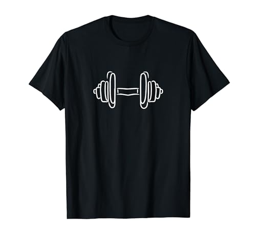 Fitness Dibujo con mancuernas Powerlifting Camiseta