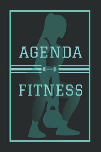 AGENDA FITNESS: Diario de ejercicios para 12 semanas/ Agenda de gimnasio atemporal / entrenamiento de pesas y cardio / libro de registro de ejercicios para hombres y mujeres