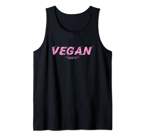 Vegano Rosa Vegetariano Culturista Gimnasio Fitness Nutrición Camiseta sin Mangas