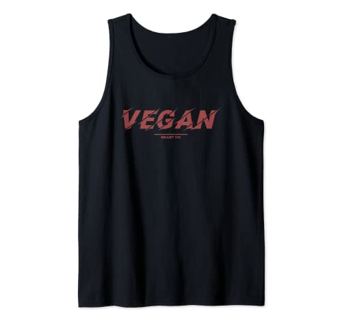 Vegano Rojo Culturista Vegetariano Gimnasio Fitness Nutrición Camiseta sin Mangas