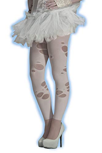 Forum Novelties Ghost White Tattered Costume Leggings Adult One Size Fits Most