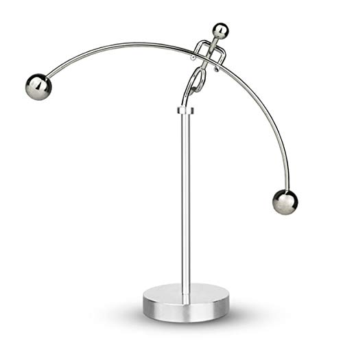 ThinkTop Levantador de pesas, arte cinético, equilibrio, acero, física, decoración eduecacional para el hogar, oficina, escritorio