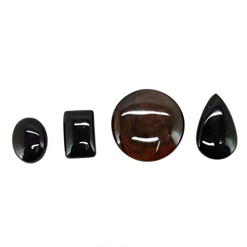 Piedra Cabujón de Obsidiana Variada (Pack 30gr) Minerales y Cristales, Belleza Energética, Meditacion, Amuletos Espirituales