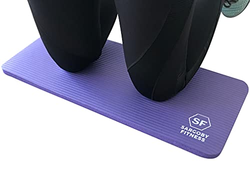 Sargoby Fitness Rodillera de yoga de 15 mm de grosor, rodillera de pilates par rodillas, codos, antebrazos y muñecas, rodillera de entrenamiento, pequeña esterilla de yoga
