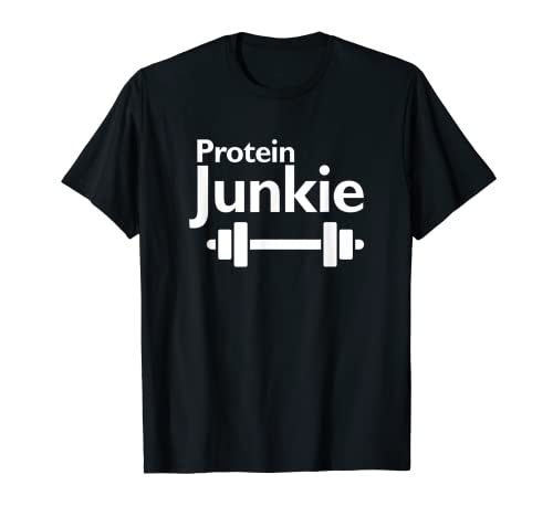 Hombre Fisiculturista Proteína Junkie Fitness deportes de fuerza culturismo Camiseta