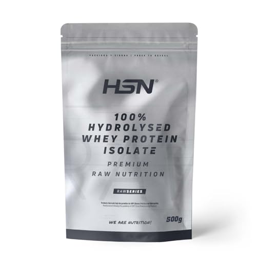 Proteína Sin Lactosa de HSN | Sin Sabor 500 g = 17 Tomas por Envase | Aislado de Proteína Hidrolizada de Suero Lácteo | Hydro Whey | No-GMO, Vegetariana, Sin Gluten