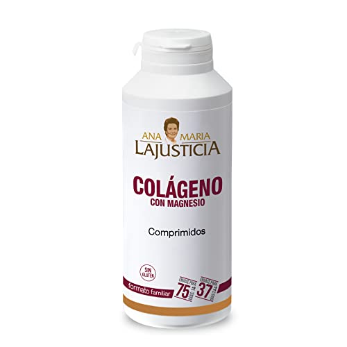 Ana Maria Lajusticia - Colágeno con magnesio – 450 comprimidos articulaciones fuertes y piel tersa. Regenerador de tejidos hidrolizado tipos 1 y 2.