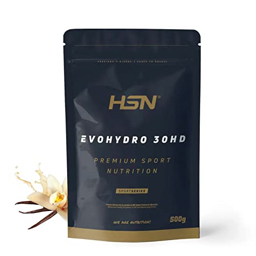 Proteína Hidrolizada Optipep® 80 Evohydro 30HD de HSN | Sabor Vainilla 500 g = 33 Tomas por Envase | Whey Hydrolized ALTA en Proteínas BAJA en Azúcares | No-GMO, Vegetariano, Sin Gluten