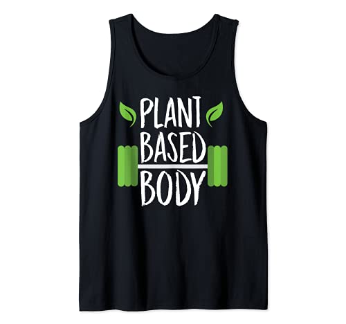 Diseño vegano del regalo del entrenamiento para el cuerpo basado en proteínas vegetales Camiseta sin Mangas