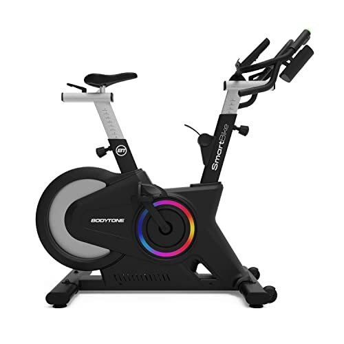 Smart Bike Bicicleta Estática. Bici Indoor con Conectividad a Android e iOS. 12 Programas de Entrenamiento Bodytone