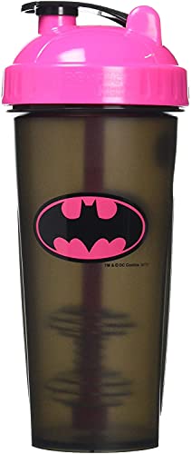 Performa Hero Series DC Shakers - Proteinshaker Hero Shaker Entrenamiento Culturismo - 800ml (Pink Batman)