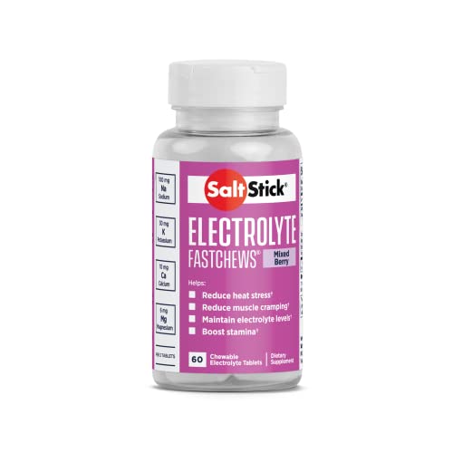 SALTSTICK Fastchews Mixed Berry - Boite de 60 pastilles electrolyte à croquer