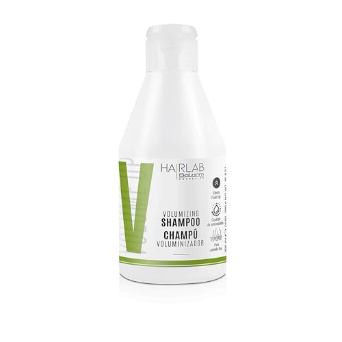 SALERM - Champú Volumen - Hair Lab - 300 ml - con Cafeína Energizante - para Cabellos Finos y sin Volumen - Aporta Cuerpo y Textura al Cabello - Limpieza Suave - sin Parabenos