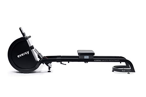 Máquina Remo Indoor EVERGY Rower H1 RSR - Resistencia magnética de 16 Niveles - Volante de inercia de 2,5 kg - Asiento Acolchado - Maquina Remo Plegable - Ruedas - Consola LCD
