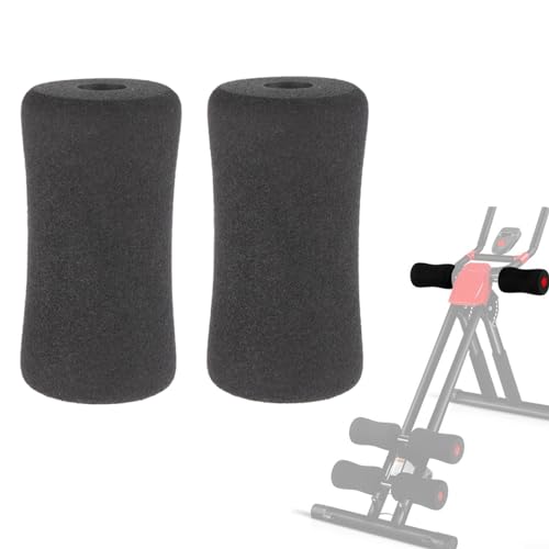 2 almohadillas de espuma para pies, almohadillas de repuesto para gancho de entrenamiento para banco de inversión, extensión de piernas, banco de pesas (135 mm)