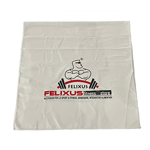 FELIXUS Fitness & Store - Toalla de gimnasio - Toalla de microfibra para banco levantamiento de pesas, color blanco