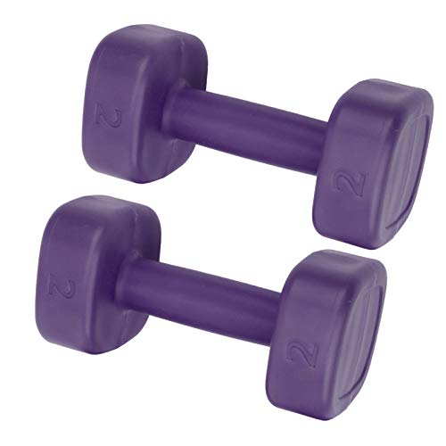 ciciglow F4lb Fitness Dumbbell, 2 Piezas Fitness Levantamiento de Pesas Culturismo Yoga Deporte Equipo de pérdida de Peso Ideal para Fuerza, Deportes grupales, Culturismo,(Purple)