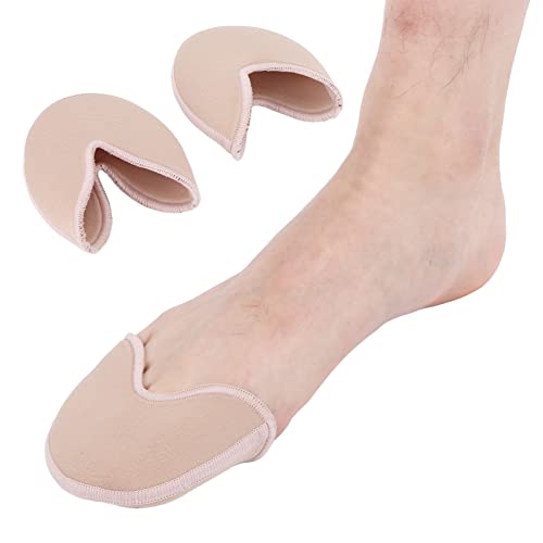Puntas para dedos del pie, tipo corto, envoltura elástica para aliviar el dolor, evita la fricción, zapatos de ballet