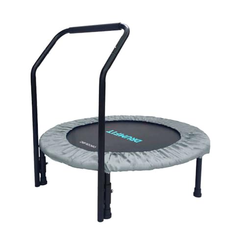 Cecotec Trampolín de Fitness Adultos Ø 92cm Desmontable y Plegable Drumfit Jump 920. Cama Elástica 92cm de Diámetro, Base de 6 Patas, Máximo Peso 100Kg