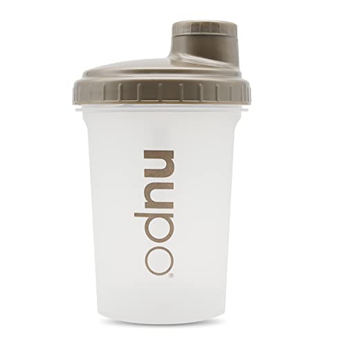 NUPO Mezclador transparente - Shaker de proteínas | 500 ml | Sin BPA | Función de mezcla de alta gama con bola mezcladora para batidos dietéticos cremosos, sopas y comidas