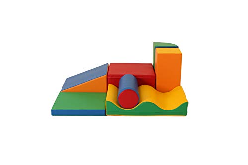 IGLU 7 XL Bloques de Espuma Figuras de Construcción Juguete para Aprendizaje Creativo Infantil Conjunto de Cubos Multicolores